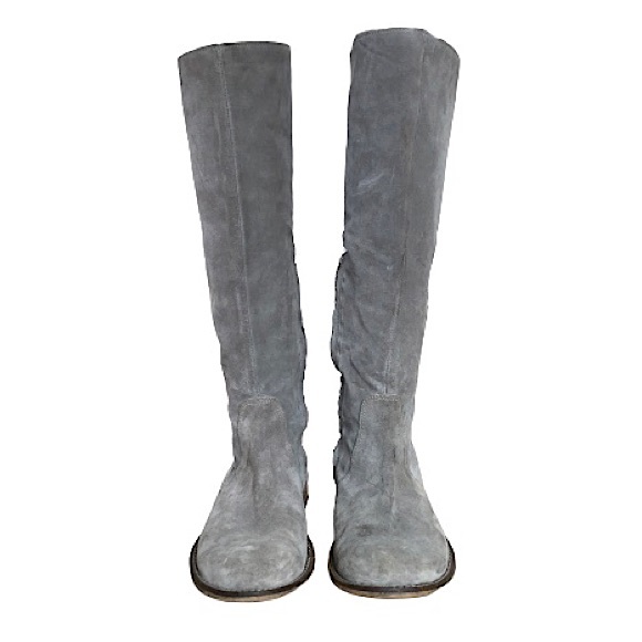 ⭐️Walk in The Park⭐️The Netherlands Tall Grey Suede Boots Women's 7 Leather Boot - Picture 6 of 11